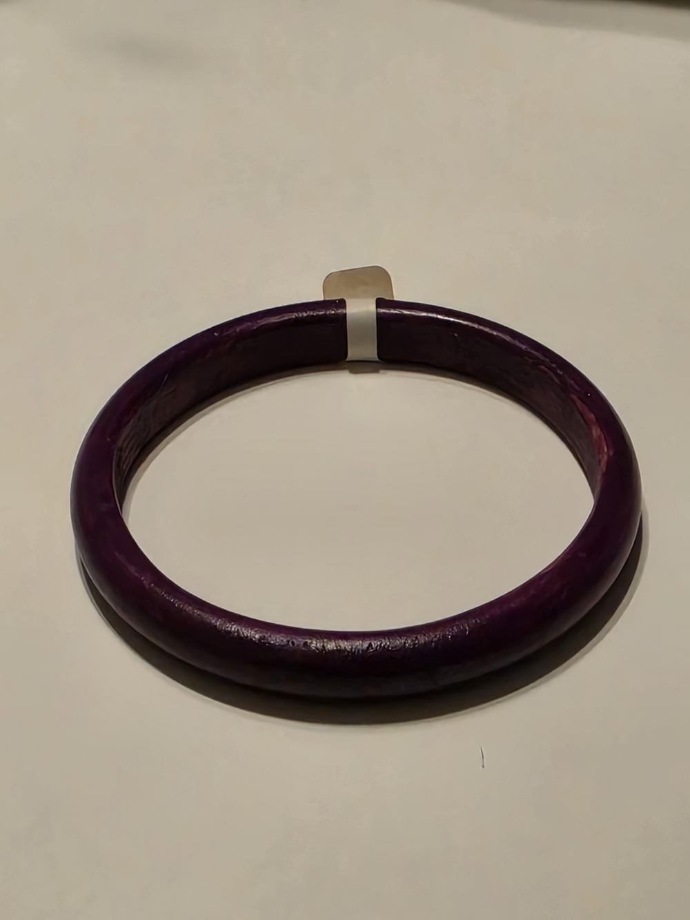 Vintage Retro Purple wooden Bangle Bracelet